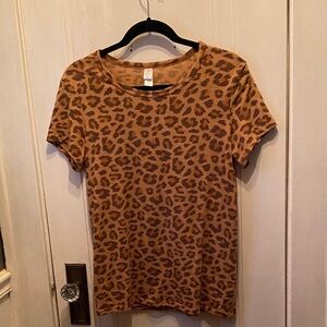 Alternative Brown Leopard Print Short Sleeve Tee